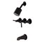 Kingston Brass Tub and Shower Faucet, Oil Rubbed Bronze, Wall Mount KBX8135DL - alternate 1